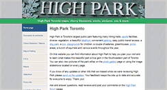 Desktop Screenshot of highparktoronto.com