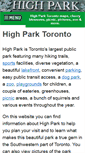 Mobile Screenshot of highparktoronto.com