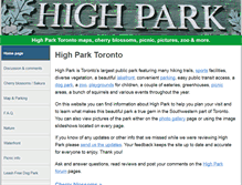 Tablet Screenshot of highparktoronto.com